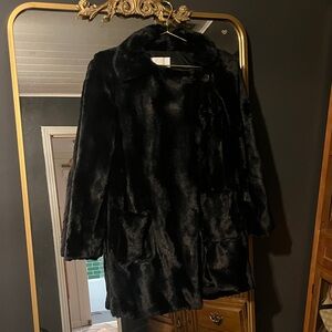 Jack by BB Dakota Black Faux Fur Coat